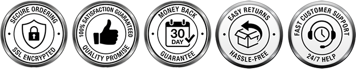 Secure Checkout - Satisfaction Guaranteed - Money Back Guarantee